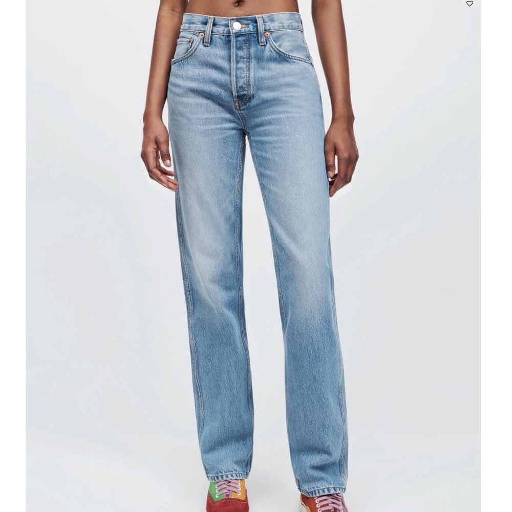 Re/Done 90s High Rise Loose Straight Jeans